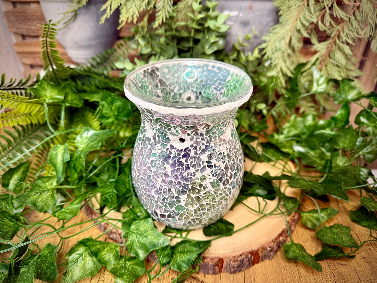 Iridescent Mosiac Wax Melt Burner