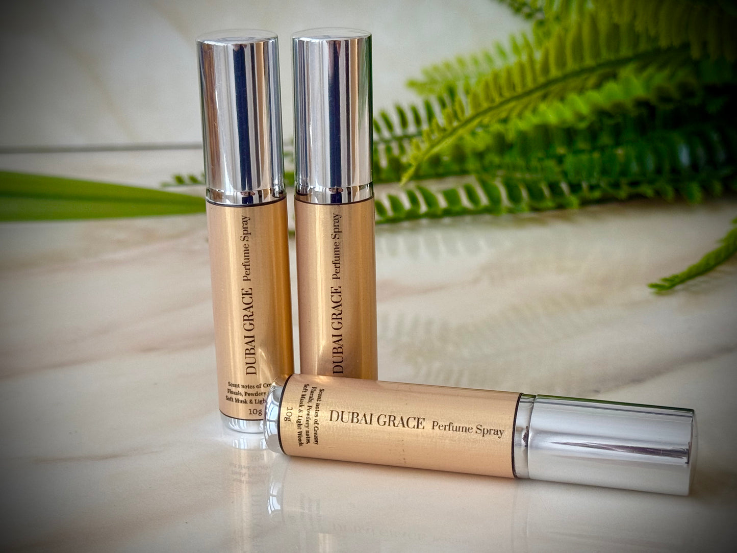 water based perfume body spray. handbag sized and scented with creamy florals and warm middle eastern notes.