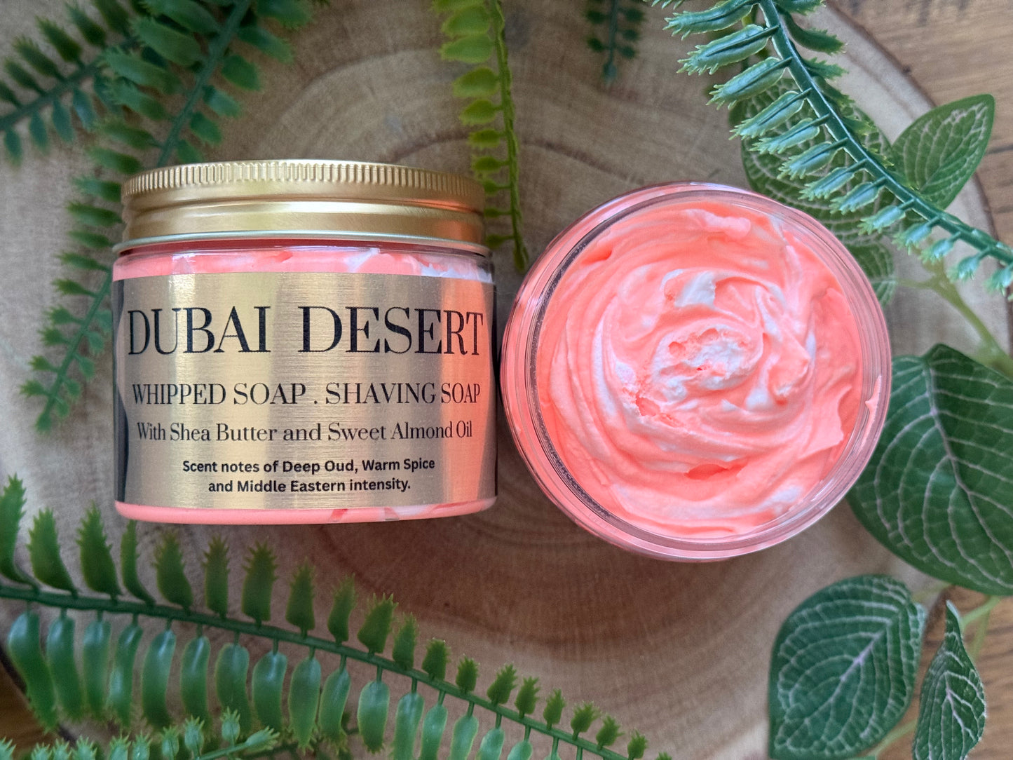 Handmade Whipped Soap / Shaving soap made with Shea butter and sweet almond oil.