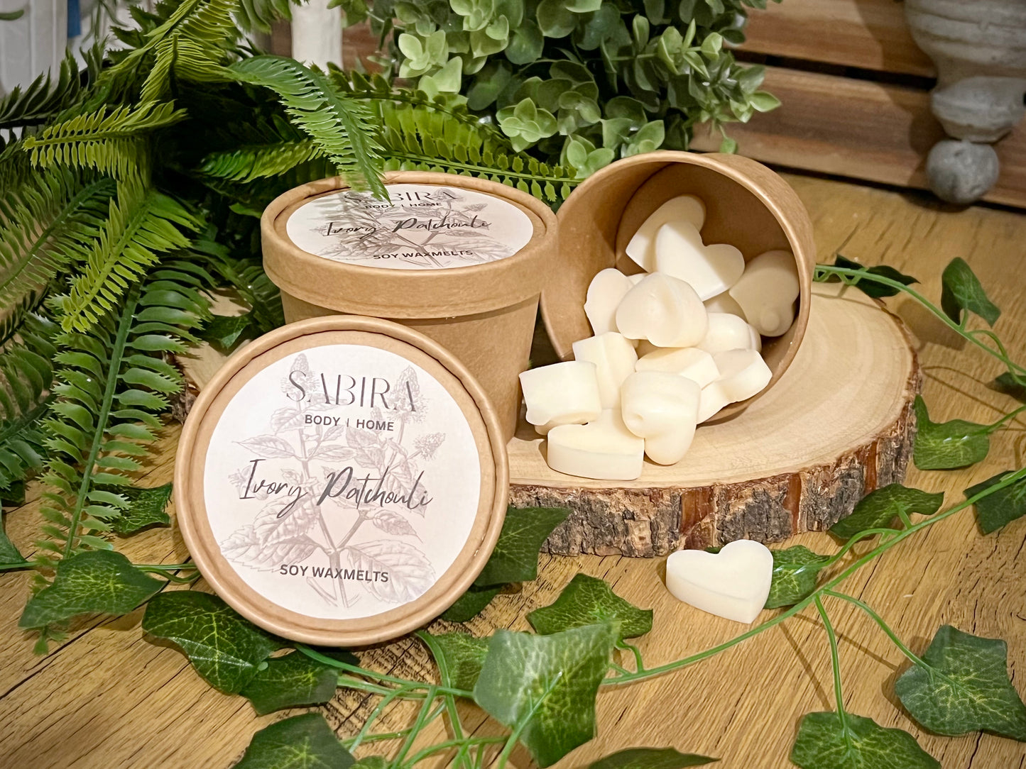 Ivory Patchouli Wax melt pot