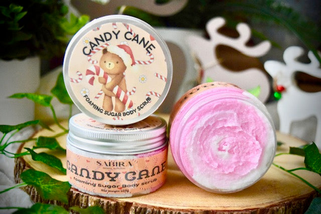 Candy Cane Foaming Sugar Body Scrub