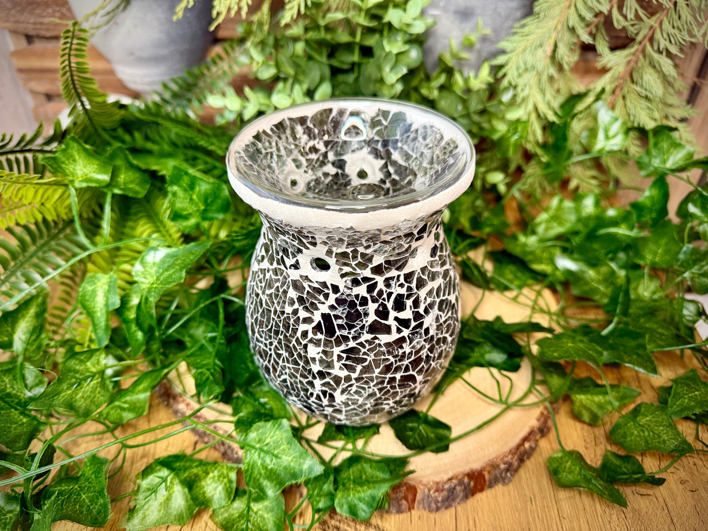 Gunmetal Grey Mosiac Wax Melt Burner