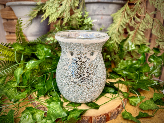 Silver Mosiac Wax Melt Burner