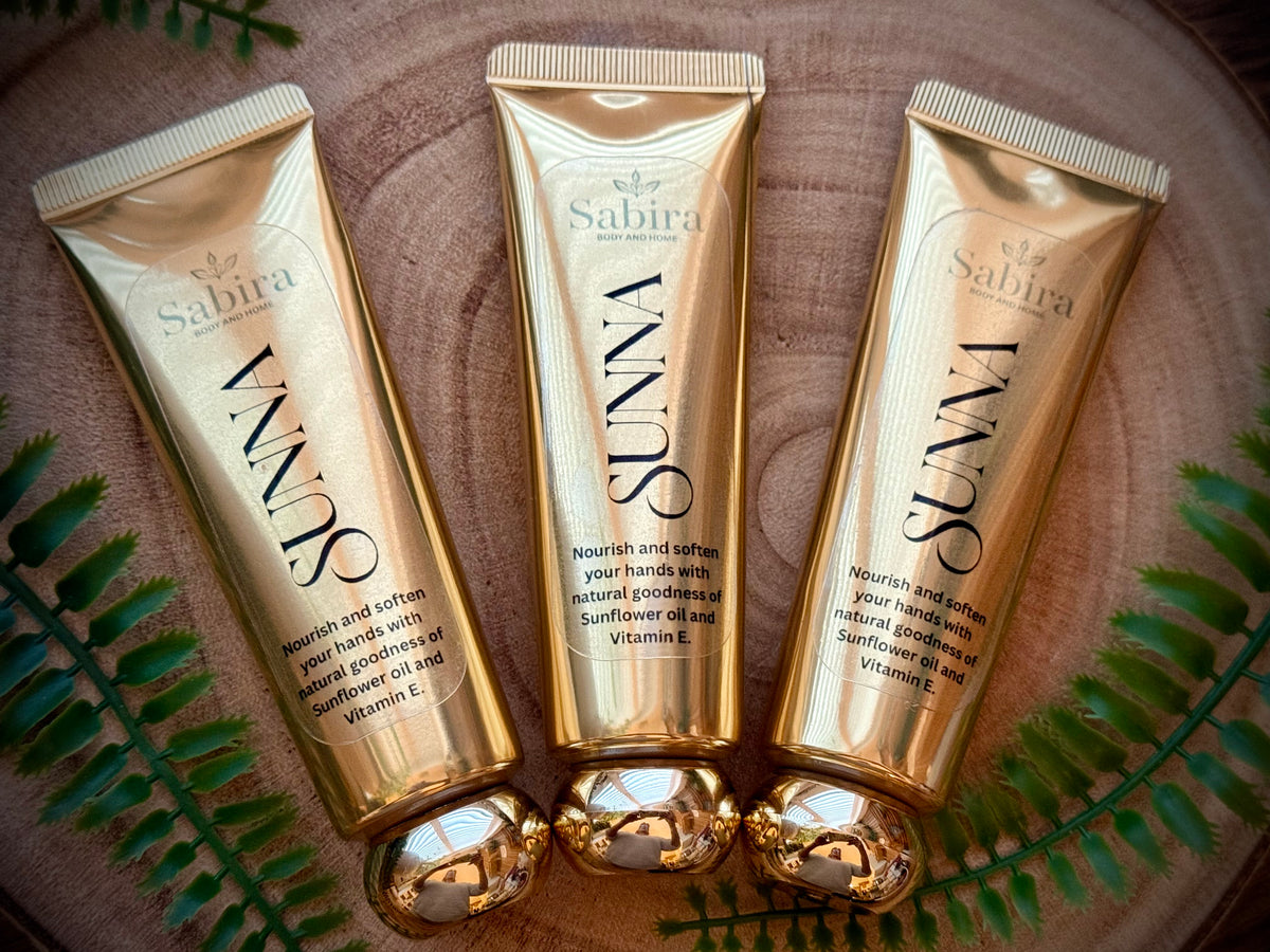 Sunna hand cream helps to moisturise your hands with nourishing sunflower oil and vitamin e 